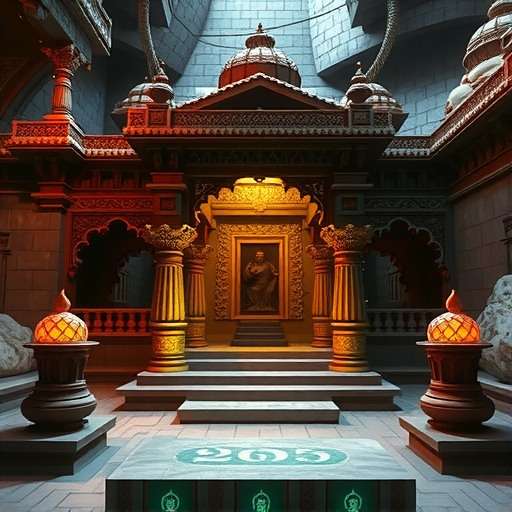 Kedarnath Temple inspired sanctum in Sanctum Sprint